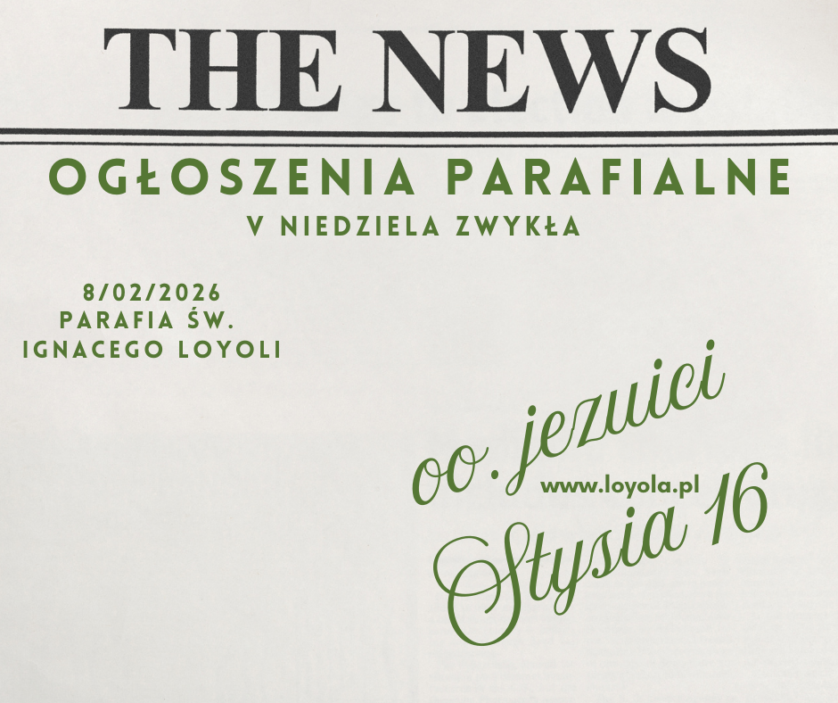 V Niedziela Zwykła 8/02/2026