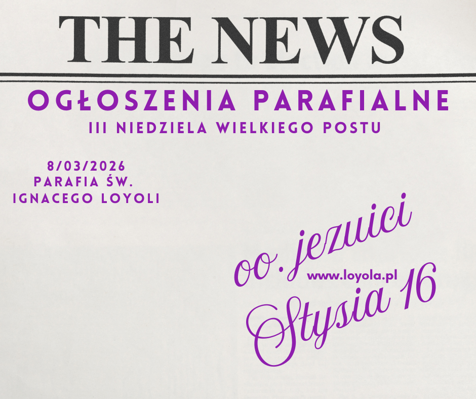 III Niedziela Wielkiego Postu 8/03/2026